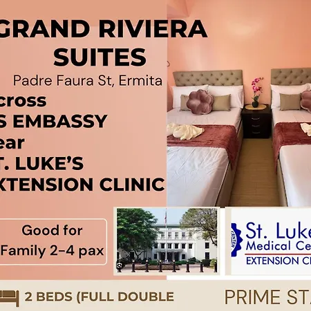 Grand Riviera Suites 1201 Near Us Embassy And St Luke'S Medical Center Extension Clinic Slec By Prime Stay